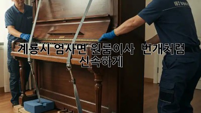🚀 계룡시 엄사면 원룸이사, ⏱️ 번개처럼 신속하게!